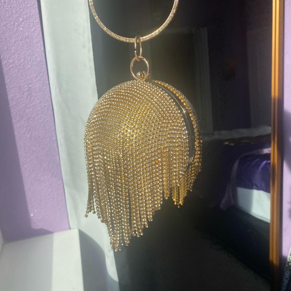 Gold Disco Ball Purse
